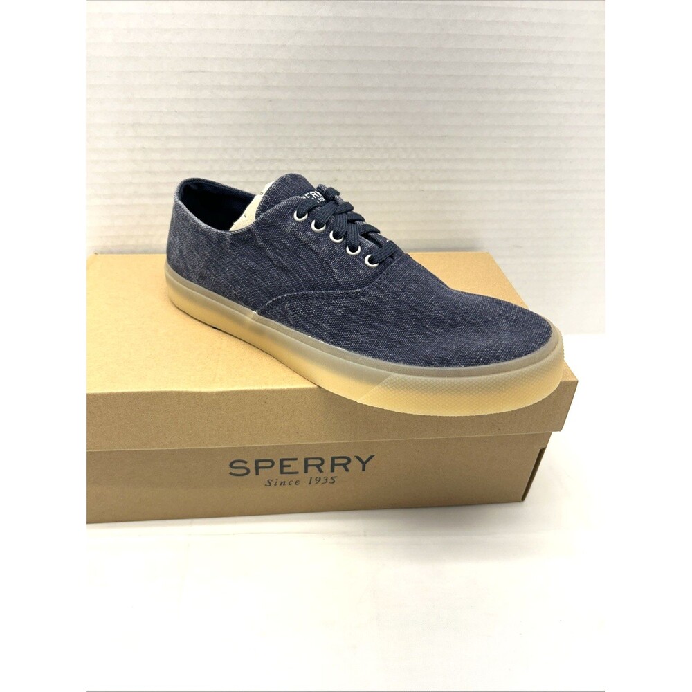 Womens Sperry Captain CVO Drink Navy Sneaker Gum Sole Sz 7.5 NEW